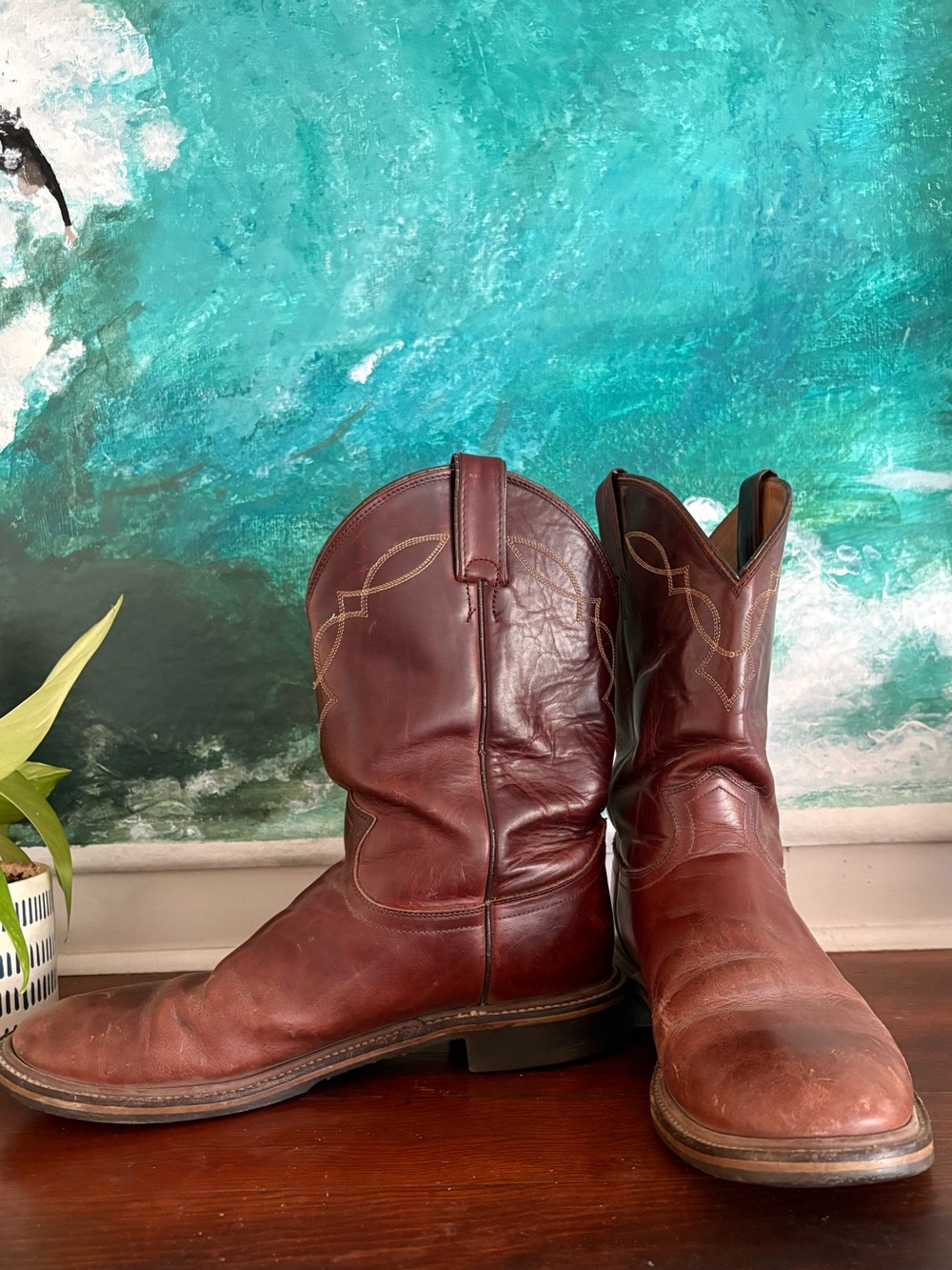 Vintage Justin’s Roper Cowboy Boots